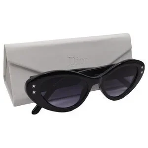 Christian Dior Sunglasses Black & Ivory 52-19-140 Women Italy