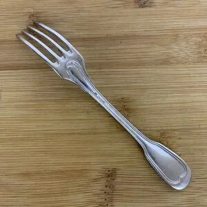 Christofle France Chinon Youth Child Fork 5.75 In Silverplate Antique 1862
