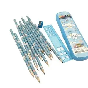 Cinnomoroll Color Pencil Set (12) With Sharpener and Ruler