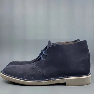Clark’s Originals Desert Chukka Boots Daim Blue Suede Lace Up boots Mens Size 13