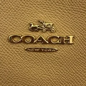 COACH Ava Tan Leather Tote Bag GUC