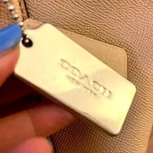 COACH Ava Tan Leather Tote Bag GUC