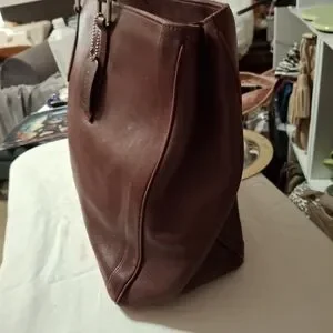 Coach Burgundy Legacy Business Leather Tote Bag Vintage 16x10x5.5 9.5 Drop