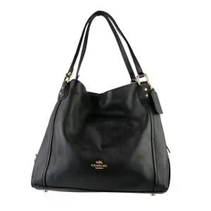 Coach Edie Shoulder Bag In Black Style No. 57122 $474 Retail