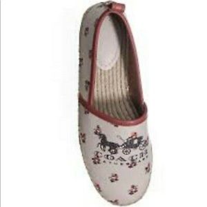 COACH Floral Bloom Espadrille Flats Size 8 NWT
