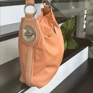 Coach Genuine Leather Shoulder Hobo Handbag Purse F16535