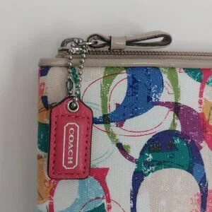 COACH Laptop Sleeve Signature C Graffiti Print 10 X 14 Soft Tablet Case Zip Top