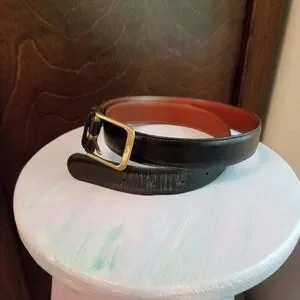 Coach Men's Black Leather Belt Sz 36 Unisex