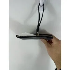 Coach Mini Card Holder Wristlet New W Inserts Navy Blue Leather