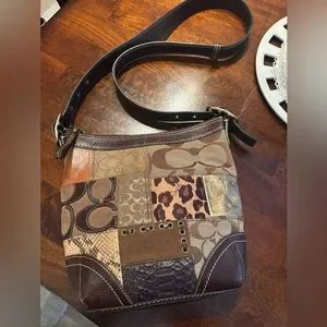 Coach Patchwork Signature Shoulder Bag 2008