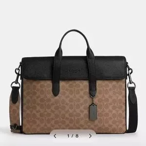 COACH Sullivan Portfolio Brief In Signature Canvas