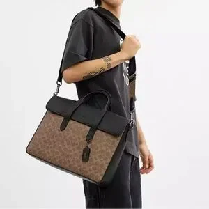 COACH Sullivan Portfolio Brief In Signature Canvas