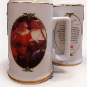 Coca Cola Vintage Collector's Edition Christmas Set Of 2 1996 Coffee Cup Mugs