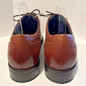 Cole Haan Grand+ Men's 12 Oxford Shoes British Tan Brown Dress Wingtip C37330