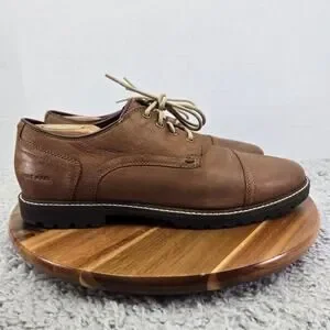 Cole Haan Grand Os Nathan Brown Leather Lugged Casual Cap Toe Oxford Mens 10 M