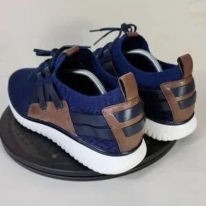 Cole Haan Men's Grand Motion Stitchlite Woven Sneaker Blue Black Brown Size 11.5