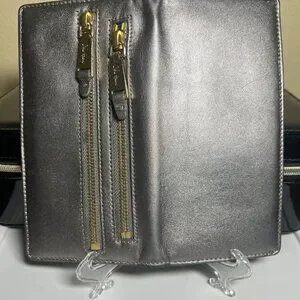 Cole Haan Silver Color Long Organizer Wallet
