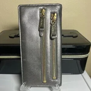 Cole Haan Silver Color Long Organizer Wallet