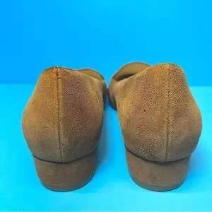 Cole Haan Womens Camila Point Skimmer Suede Leather Brown Flats 6B