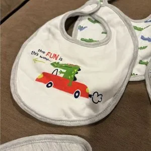 Colorful Baby Bib Set With Fun Designs