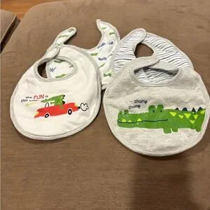 Colorful Baby Bib Set with Fun Designs