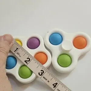 Colorful Fidget Toy Set For Kids Pop It Fidget Spinners 2 Pack