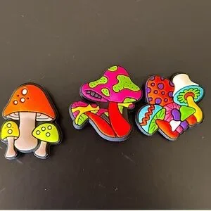 Colorful Mushroom jibbitz Set