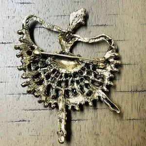Colorful Rhinestone Brooch