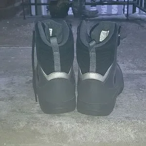 Columbia Boys Hiking Snow Boots Gray Leather