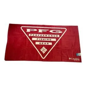 Columbia Performance Fishing Gear Triangle Logo Beach Towel- Red