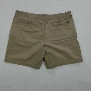 Columbia Shorts 38W Beige Utility Kaki Zip Pockets Mid Rise Summer Sportwear