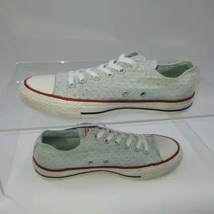 Converse All Star Baby Blue Eyelet Low Top Women‎ Shoes US/6 UK/4 EUR/36.5