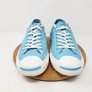 Converse Jack Purcell Shoes Womens 9.5 Sneakers Light Blue Low Athletic Mens 8