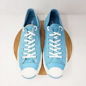 Converse Jack Purcell Shoes Womens 9.5 Sneakers Light Blue Low Athletic Mens 8