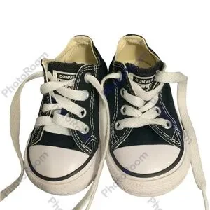 Converse Shoes Chucks Toddler Sz 4 Black Canvas