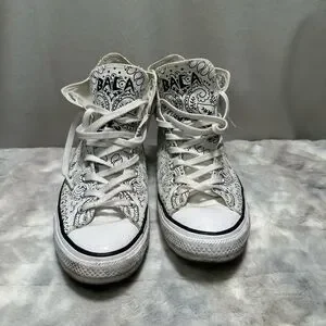 Converse X Sammy Bacca CTAS Pro Hi "Bandana Print" White/Black Size 10