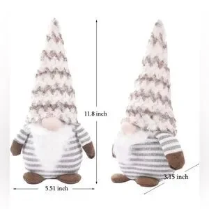 COPY - Large White Christmas Gnomes Decorations