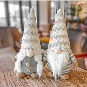 COPY - Large White Christmas Gnomes Decorations