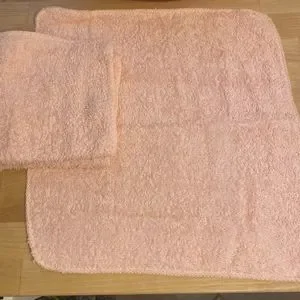 COPY - New Peach Pink Wash Cloths 12”x 12” Face Towels shop towels rags PACK O…
