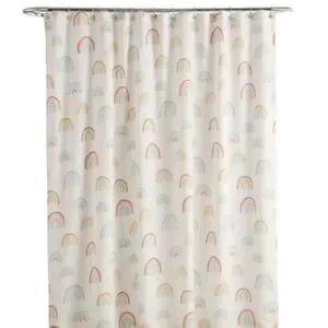Cost Plus World Market Muted Rainbow Shower Curtain