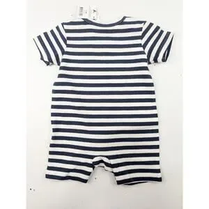 Cotton On Baby Navy & White Stripe Romper - 0-3 Months