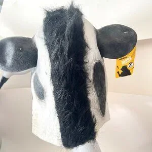Cow Full Face Latex Mask Animal Mask Halloween Cosplay Funny Mask