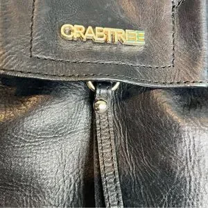 Crabtree leather Medium Backpack Drawstring Closure