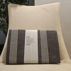 Crate&Barrel Monterey Full/Queen Duvet Cover in Gray White - NWT