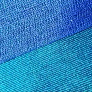 Crate & Barrel twilight blue royal teal woven placemat set of 4 reversible