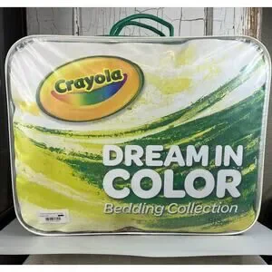 Crayola Dream In Color Bedding Collection Etch Print Twin Comforter Set New