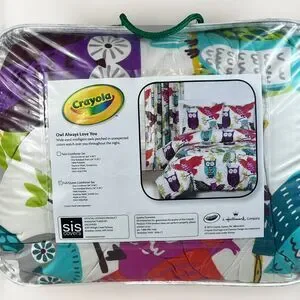 Crayola Dream In Color Bedding Comforter Set Full/Queen- Owl Always Love You NWT