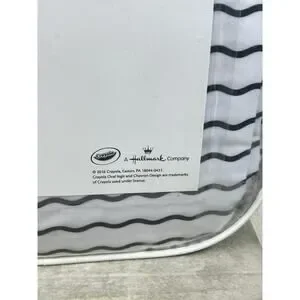 Crayola Dream In Color Full Sheet Set Serpentine Stripe Licorice Black White NEW