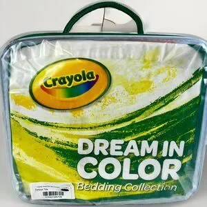 CRAYOLA Dream In Color Twin Sheet Set OUTRAGEOUS ORANGE - NEW W/ TAGS