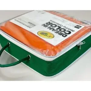 CRAYOLA Dream In Color Twin Sheet Set OUTRAGEOUS ORANGE - NEW W/ TAGS